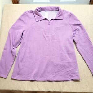 Zuda Women's Reg. Long‎ Sleeves  Quarter Zip Pullover Top Medium Size
